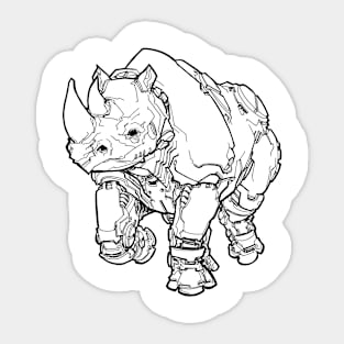 Rhino Mech Sticker